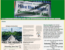 Tablet Screenshot of hiketheheights.org